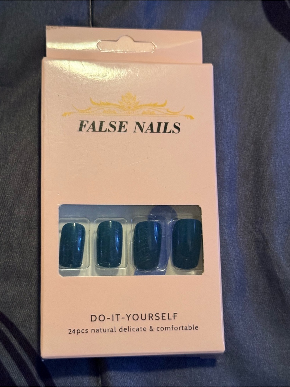 Do-It-Yourself Press-On Set - Deep Teal Blue